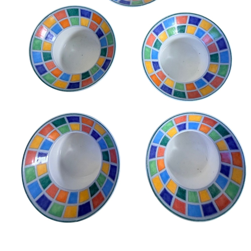 Villeroy & Boch Twist-Alea Limone Egg Cups Set of 4 Multi Color Good Mosaic MCM